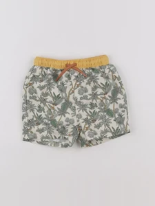 Vertbaudet - maillot de bain beige, vert - 12 mois