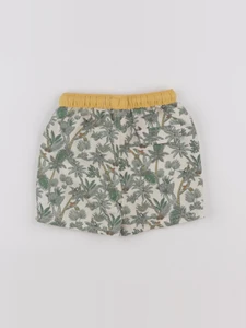 Vertbaudet - maillot de bain beige, vert - 12 mois