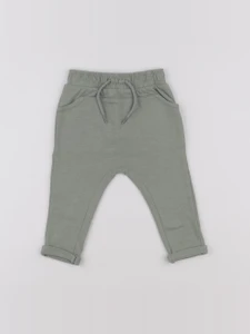 Vertbaudet - pantalon vert - 6 mois
