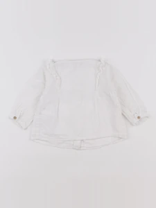 Vertbaudet - blouse blanc - 3 mois