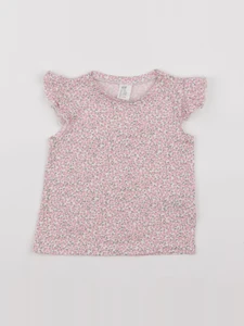 H&M - tee-shirt rose - 9/12 mois