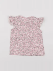 H&M - tee-shirt rose - 9/12 mois