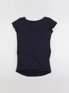 H&M - tee-shirt grossesse bleu, blanc - m