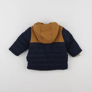 Vertbaudet - manteau doublure amovible bleu, marron - 6 mois