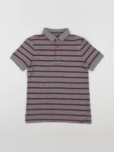 IKKS - polo gris, rose - 10 ans
