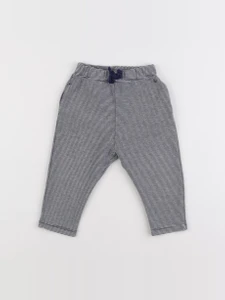 Petit Bateau - jogging bleu, blanc - 12 mois