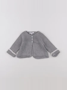 Jacadi - gilet gris - 6 mois