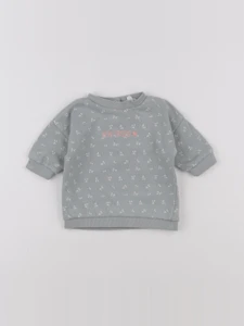 Vertbaudet - sweat vert - 3 mois