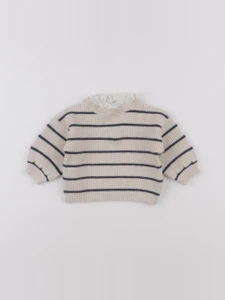 Vertbaudet - pull bleu - 3 mois