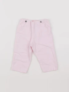 Jacadi - pantalon doublé rose - 12 mois