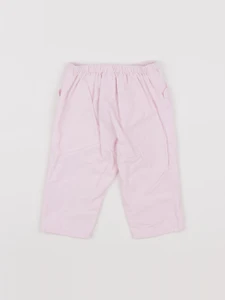 Jacadi - pantalon doublé rose - 12 mois