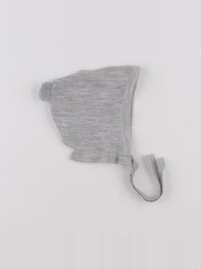 H&M - bonnet gris - 9/12 mois