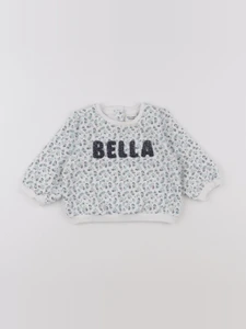 Tape à l'oeil - sweat blanc, bleu - 12 mois