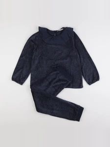 Cyrillus - blouse bleu, or - 8 ans
