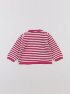 Petit Bateau - gilet rose - 12 mois