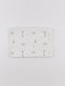 H&M - couverture blanc, marron - 70x70cm