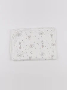 H&M - couverture blanc, marron - 70x70cm