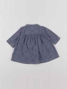 Petit Bateau - robe bleu - 3 mois