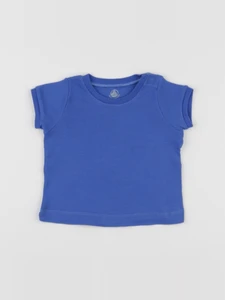 Petit Bateau - tee-shirt bleu - 6 mois