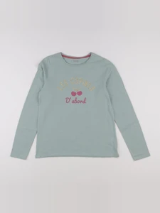 Vertbaudet - tee-shirt vert - 14 ans