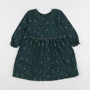 Vertbaudet - robe vert, or - 3 ans