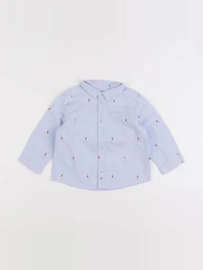Jacadi - chemise bleu - 12 mois
