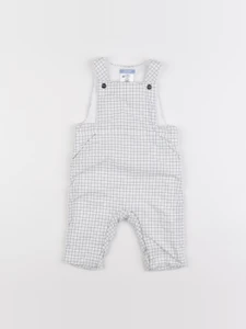 Jacadi - combinaison doublé blanc, bleu - 6 mois