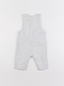 Jacadi - combinaison doublé blanc, bleu - 6 mois