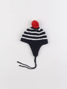 Jacadi - bonnet bleu, blanc - 6 mois