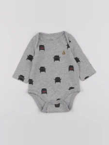 GAP - body gris - 0/3 mois
