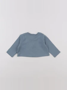 Petit Bateau - tee-shirt bleu - 6 mois
