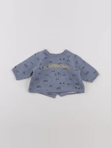Boutchou - sweat bleu - 3 mois