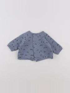 Boutchou - sweat bleu - 3 mois