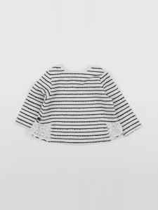 IKKS - tee-shirt blanc, bleu - 6 mois