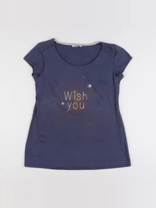 La Halle - tee-shirt allaitement bleu - s