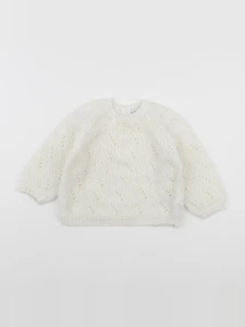 Vertbaudet - pull blanc - 18 mois