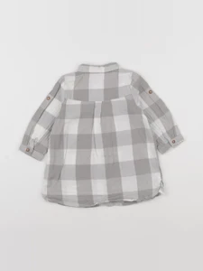 Tape à l'oeil - robe blanc, gris - 12 mois