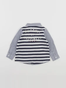 IKKS - chemise imprimé au dos bleu - 12 mois