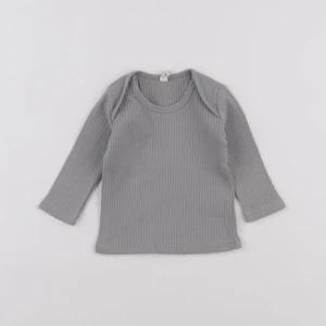 Quincy Mae - tee-shirt gris - 0/3 mois