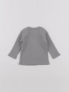 Quincy Mae - tee-shirt gris - 0/3 mois