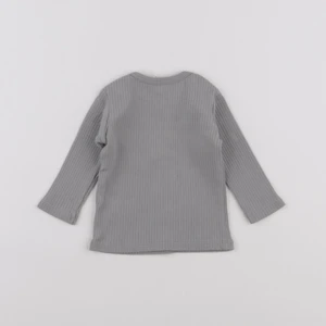 Quincy Mae - tee-shirt gris - 0/3 mois