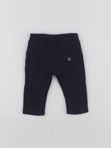 Petit Bateau - pantalon bleu - 3 mois