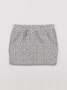 Vertbaudet - jupe gris, blanc - 6 ans