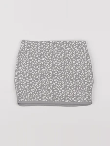 Vertbaudet - jupe gris, blanc - 6 ans