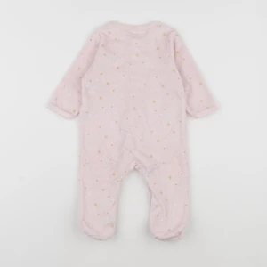 Vertbaudet - pyjama velours rose - 6 mois