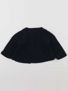 Vertbaudet - gilet bleu - 3 mois