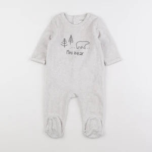Vertbaudet - pyjama velours beige - 6 mois
