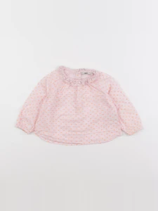 Cyrillus - blouse rose - 18 mois