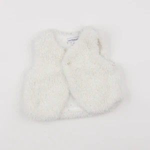 Vertbaudet - gilet blanc - 6 mois