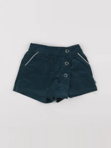 Okaidi - jupe short bleu, or - 4 ans
